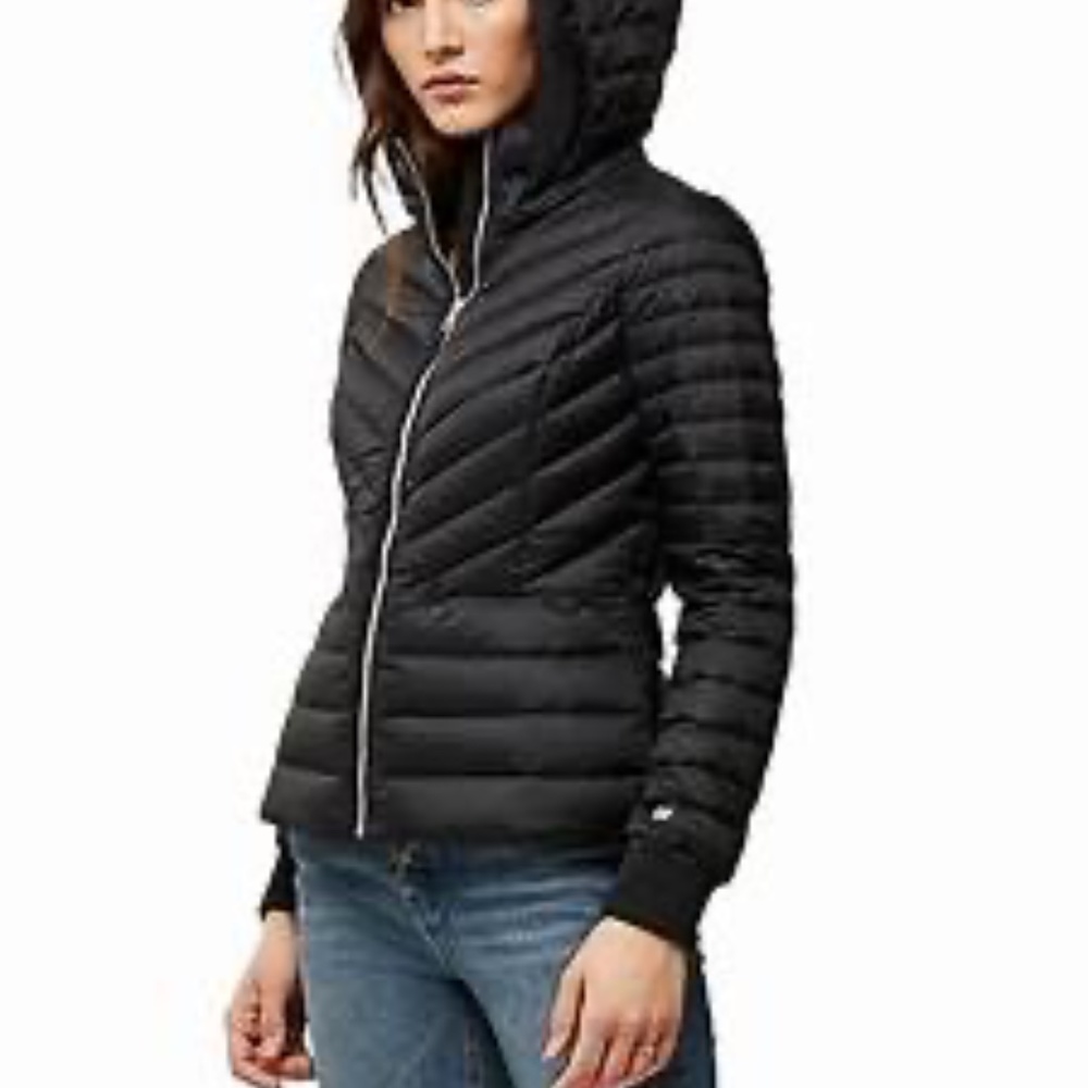 SOIA & KYO Black Down Jacket- size x-small